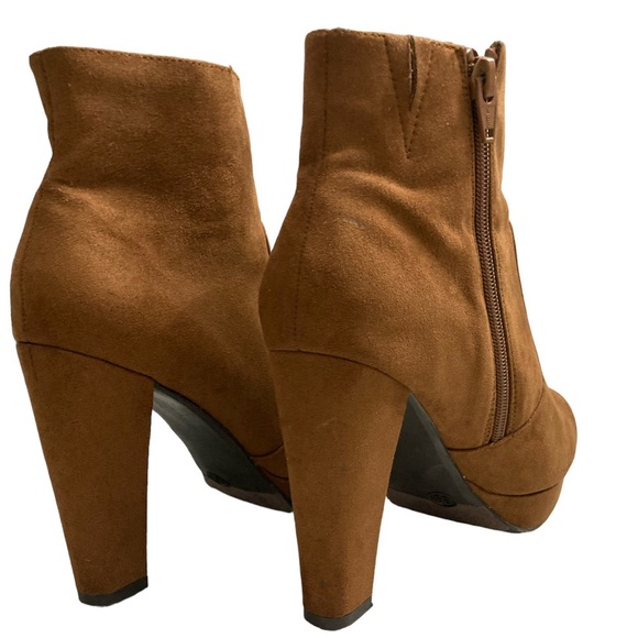 Mossimo Brown Suede Ankle Boots Sz 6 1/2 - Picture 12 of 13